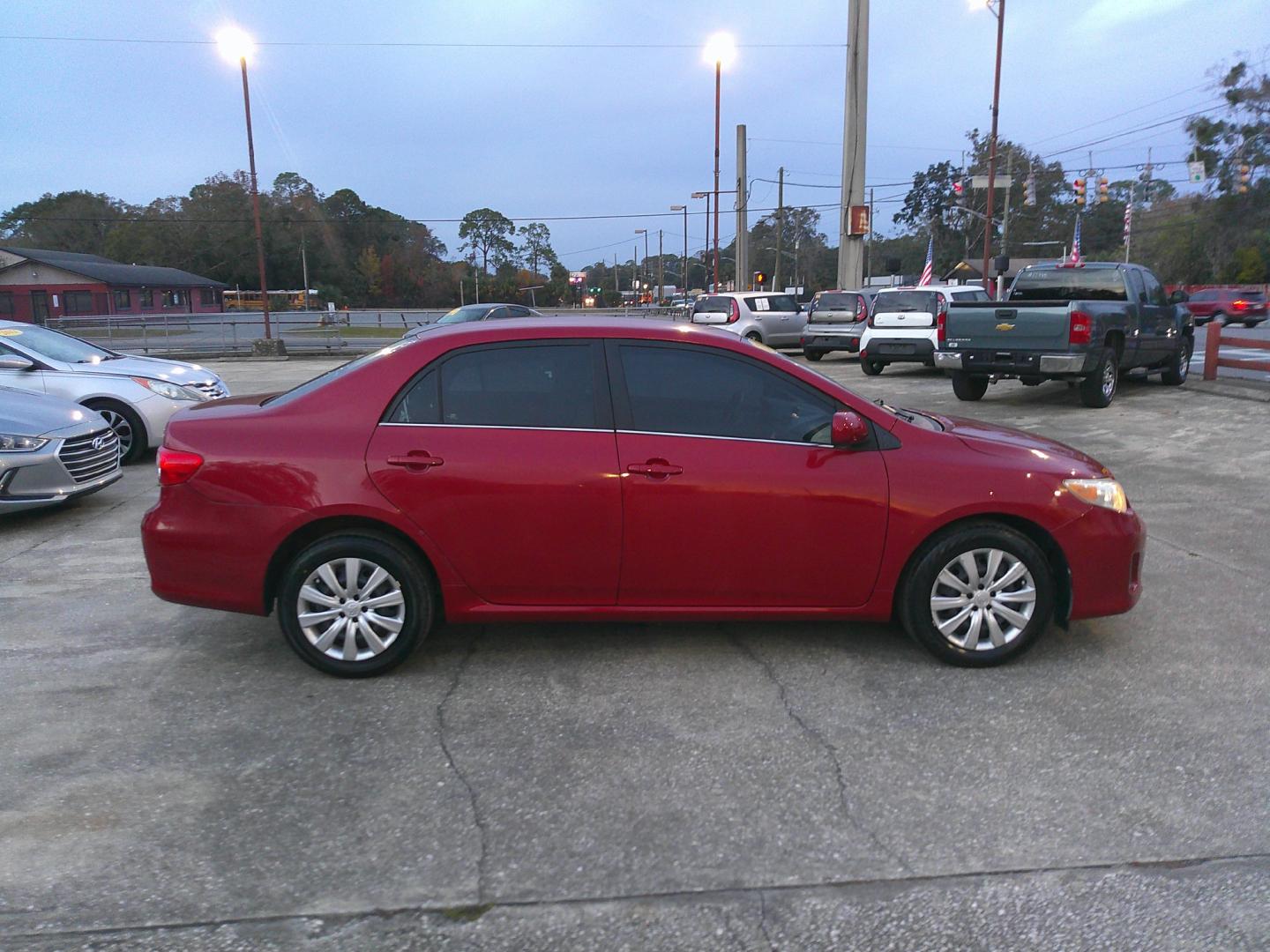 2013 RED TOYOTA COROLLA BASE; S; LE; (5YFBU4EE1DP) , located at 1200 Cassat Avenue, Jacksonville, FL, 32205, (904) 695-1885, 30.302404, -81.731033 - Photo#4